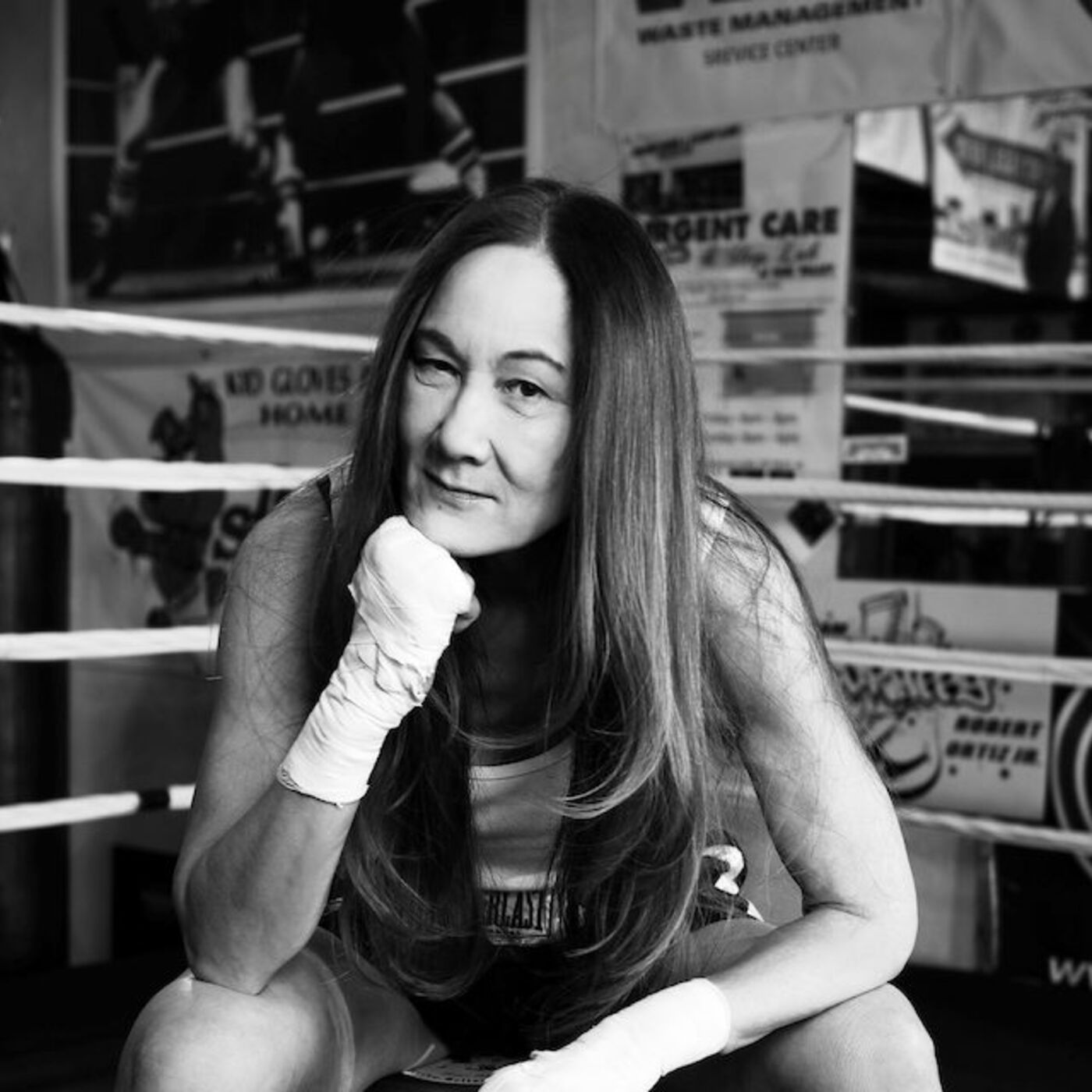 Golden gloves with Alicia Doyle
